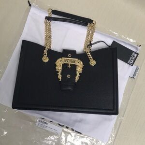 Versace Jeans Couture Baroque-buckle shoulder bag